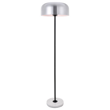 Brushed Nickel Finish 1-Light Floor Lamp
