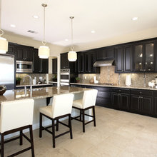 Espresso cabinets