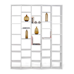 Valsa Composition 2012-004 Shelving Unit in White - Bookcases