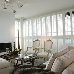 Specialty Shaped Wood Shutters for Tall Windows - Interior Shutters