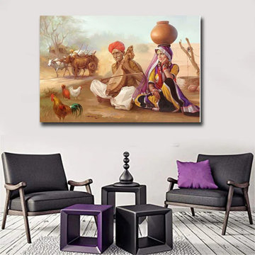 Indian Village Women Painting