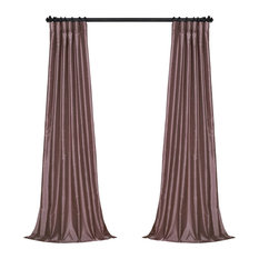 50 Most Por Curtains And D For 2018 Houzz Exclusive Fabrics Furnishings Llc Smokey Plum Vintage Textured Fauxdupioni Silk Curtain Single Panel