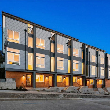 Sleek Townhouse Vinyl Siding