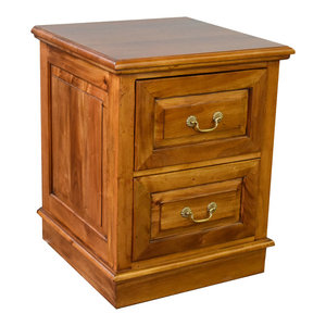 Legacy Solid Mahogany 4 Drawer File Cabinet Traditional Filing