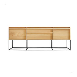 Rule 2 Door / 2 Drawer Console- White Oak - Console Tables