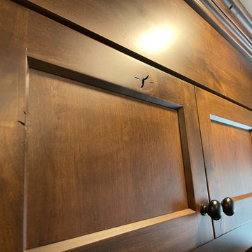 Burnaby Custom Basement Kitchen Solid Wood Renovation