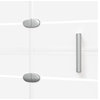 vidaXL Shower Enclosure Folding Glass Shower Enclosure ESG 47.2"x55.1" White