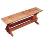 Fifthroom - Red Cedar Trestle Bench, 8' - Our attractive Trestle Bench is hand-crafted from genuine Red Cedar, for old-fashioned style and durability. It's ideal for use with our Trestle Table, your existing picnic table, or all by itself. It's also quite convenient to have a few of these trim, easy-to-store benches on hand for large get-togethers, indoors or outside.