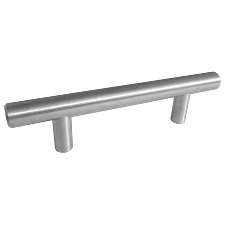 Celeste Bar Pull Cabinet Handle Brushed Nickel , Gold Champagne, 3"x5"