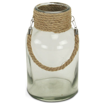 Large Glass Jar with Rope Neck