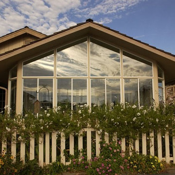 Sunroom and patio enclosures with vaulted ceilings