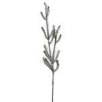 Northlight - 30" Sparkling Snow Flocked Artificial Pine Christmas Branch Spray - This sparkling snowy artificial pine spray is here to provide your Christmas and outdoorsy-themed craft and ornamental endeavors with plenty of possibilities.