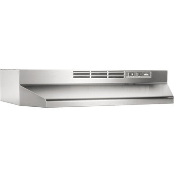 24" 2-Speed Non-Ducted Under Cabinet Range Hood, Stainless Steel
