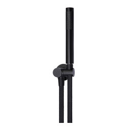 MEIR MATTE BLACK ROUND SHOWER ON BRACKET SKU: MZ06-R - Shower Heads and Body Sprays
