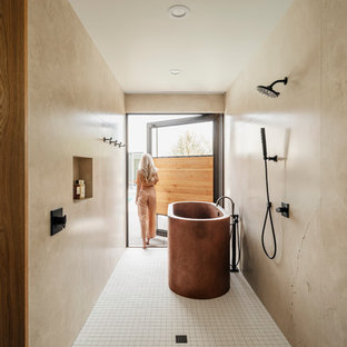 Mediterrane Badezimmer mit offener Dusche Ideen, Design & Bilder | Houzz