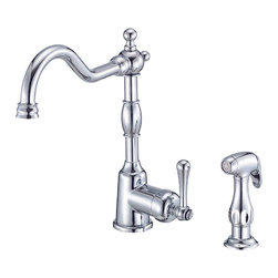 Danze Opulence&trade; Single Handle Kitchen Faucet with Spray - Kitchen Faucets