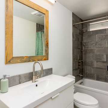 Complete home remodel with remodeled guest bathroom