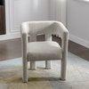 Gewnee Fabric Upholstered Accent Chair Dining Chair, Gray