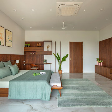 Wooden design master bedroom