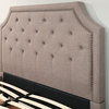 Abbyson Living Sierra Upholstered Platform Bed, Gray, Queen