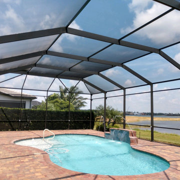Rescreening after Hurricane Irma damage