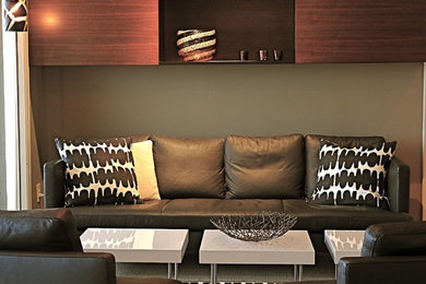 Living room - modern living room idea in Little Rock