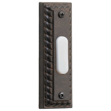 Quorum Door Chime Button, Toasted Sienna