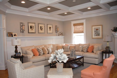 Family room - contemporary family room idea in DC Metro
