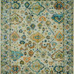 Karastan Rugs - Karastan Rugs Nerissa Cream 8'x10' Area Rug - Heirloom inspired details are featured in a warm color palette in the stately style of Karastan Rug's Nerissa Area Rug in Cream. Crafted through unique precision dye injected technology to create a tapestry of traditional design motifs, this debut of Karastan's Kaleidoscope Collection is thoughtfully worn through delicately distressed details and color erosion techniques. Stylized on a silky-soft canvas of SmartStrand Triexta yarn, this area rug offers a built-in lifetime stain and soil resistance that will never wear or wash off, helping to maintain its eternally elegant aesthetic. Ideal for entryways, living rooms, kitchens, bedrooms, dining areas, offices and more, this designer style is also available in runners, scatters, 5'x8' area rugs, large 8'x10' area rugs and other popular sizes. Keep your new rug and the flooring beneath looking their best with an essential all-surface, earth conscious rug pad, crafted of 100% recycled fibers and certified Green Label Plus by The Carpet and Rug Institute!