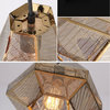 MIRODEMI®️ La Tour | Minimalist Loft Pyramid Pendant Lamp, Rose Gold, H4.7"