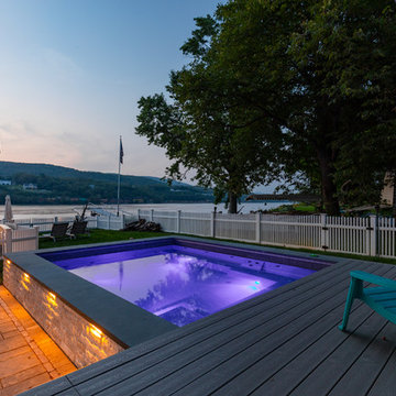 Stand Alone Spa with Outdoor Kitchen
