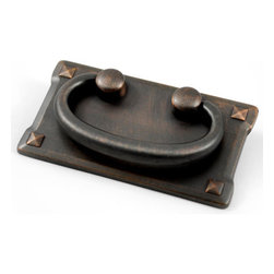 OVAL BALE PULL WITH BACKPLATE - Cabinet And Drawer Knobs