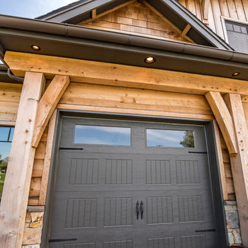 Gorgeous Beams Framing Garage