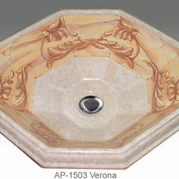 Hand Painted Drop-in Sinks by Atlantis Porcelain Art - Products