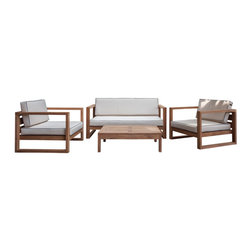 Transitional Outdoor Lounge Sets by Chic Teak