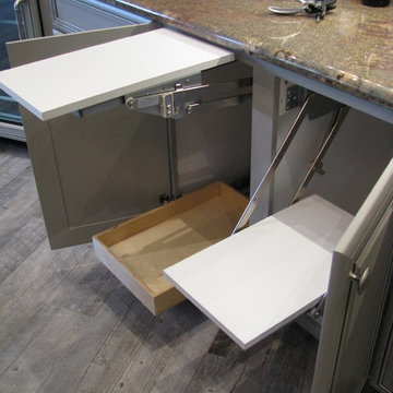 Elegant Gray Transitional Kitchen