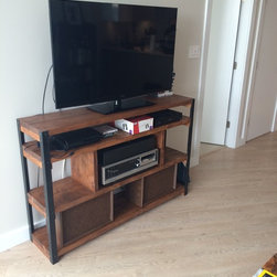 Industrial Media Unit & Shelf - Entertainment Centers And Tv Stands