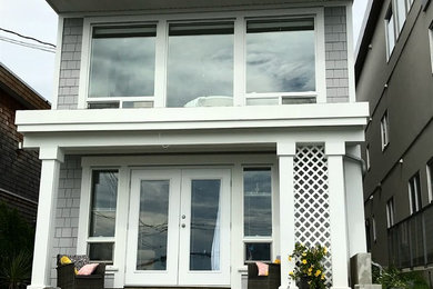 Coastal exterior home idea in Vancouver