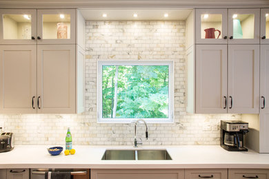 Example of a transitional kitchen design in Other