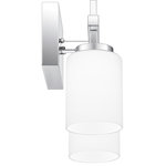 Quoizel - Quoizel WLB8613 Wilburn Bath 2 LED Light, Polished Chrome - Opal etched glass casts a warm, ambient glow in the Wilburn wall sconce and bath light collection. The minimalist silhouette is accentuated by clean straight lines and a gleaming rectangular backplate. Choose from a variety of size and finish options to round out your home. Whichever you choose, Wilburn's integrated LED light source is guaranteed to shine in any hallway, bathroom or living area.