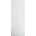 JELD-WEN - Moda Separate Double Bar 4-Panel Interior Door, 83.8x198.1 cm - The Moda Separate Double Bar 4-Panel Interior Door brings a touch of drama to any living space, thanks to its striking double bar design. Measuring 83.8 by 198.1 centimetres, this door is characterised by a sleek white primed finish. Jeld-Wen is driven by sustainability, innovation and efficiency, offering an extensive range of windows, doors and stairs to enhance your home.