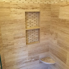 Bathroom shampoo cutouts