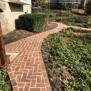 Brick Paver Driveway, Steps, Patio, Herb Garden, and Walkway in Bethesda MD