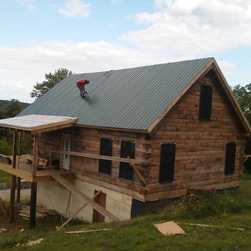 Chalet 1280sf - Oak Log Cabin Build- Schutt Log Homes and Mill Works