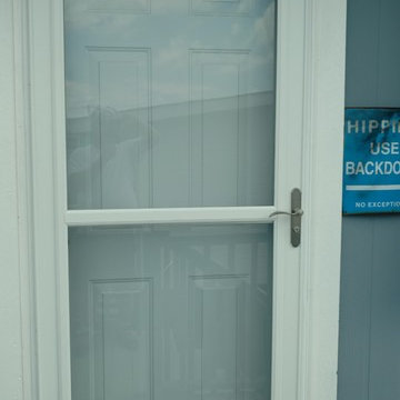 Stone- Accordion Shutters & Storm Door
