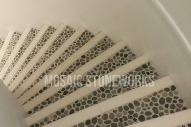 Small trendy tile staircase photo in Vancouver