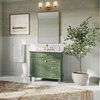 Joyce Bathroom Vanity, Single Sink, 36", Vogue Green, Freestanding
