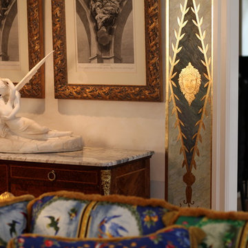 Neo Classical hand painted and gilded decoration