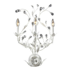 Elk Lighting 3-Light Wall Sconce in Antique White - Wall Sconces