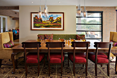 Dining room - contemporary dining room idea in Phoenix